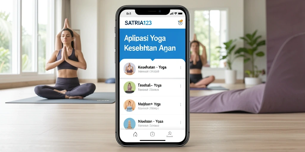 Tampilan antarmuka SATRIA123 dengan fungsi Yoga yang mudah digunakan.