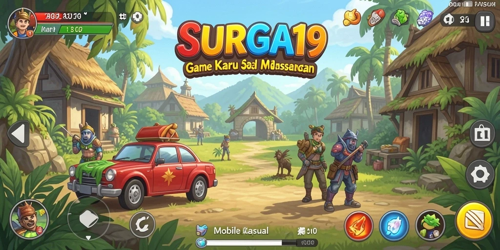 Tampilan antarmuka SURGA19 yang modern dan menarik.
