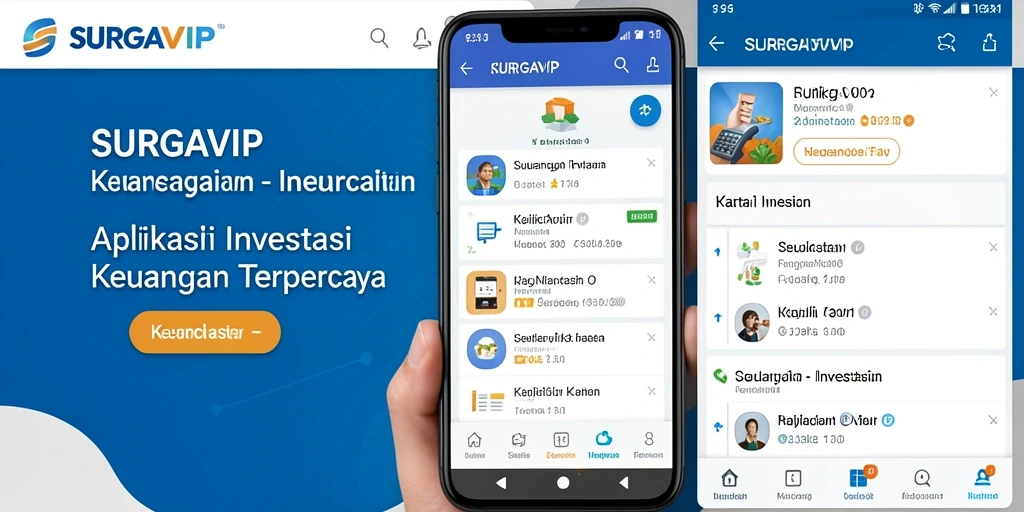 Tampilan antarmuka SURGAVIP yang sederhana dan informatif.